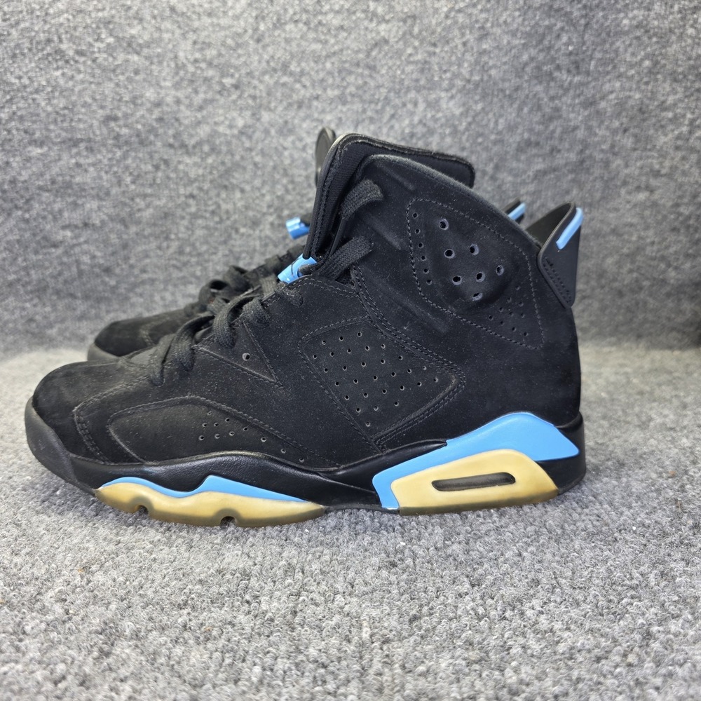 Air Jordan 6 Retro UNC Size 9 Black Blue 384664-006